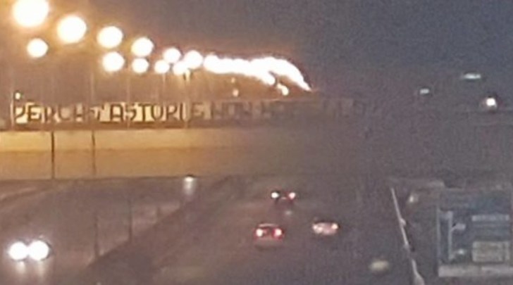 Striscione Astori Masiello