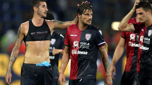 Cagliari 08 08 2018 Presso Sardegna Arena - Amichevole Cagliari vs Altetico Madrid
nella foto: Daniele Dessena e deiola alessandro
SILPRESS/ENRICO LOCCI