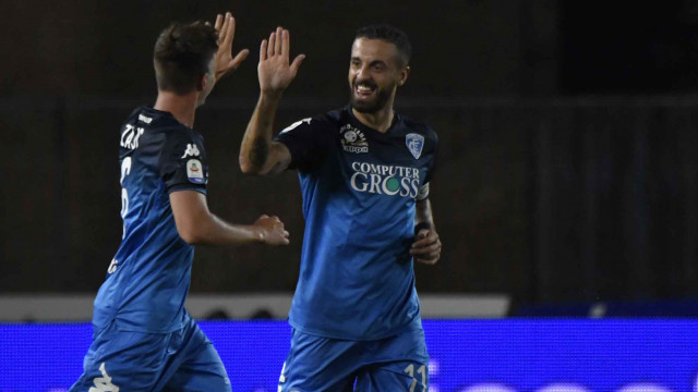 EMPOLI-CAGLIARI 19-08-2018 ESULTANZA DI FRANCESCO CAPUTO. GALASSI SILVANO/SILPRESS