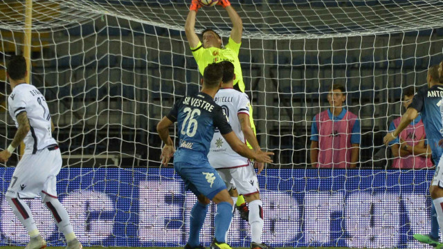 EMPOLI-CAGLIARI 19-08-2018 PARATA DI ALESSIO GRAGNO. GALASSI SILVANO/SILPRESS