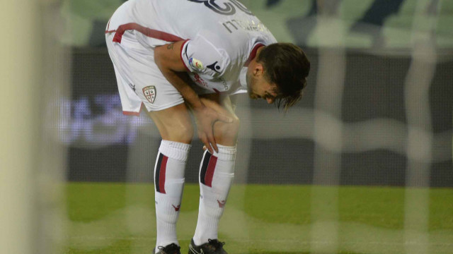 EMPOLI-CAGLIARI 19-08-2018 INFORTUNIO A LUCA CEPPITELLI. GALASSI SILVANO/SILPRESS