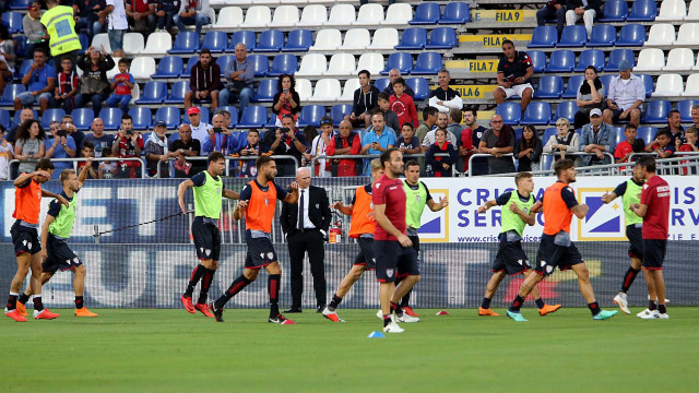 Cagliari 26 08 08 2018 Presso Stadio Sardegna Arena - Campionato serie A tim incontro Cagliari vs Sassuolo
nella foto: riscaldamento
SILPRESS/ENRICO LOCCI