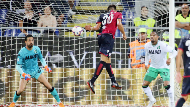 Cagliari 26 08 08 2018 Presso Stadio Sardegna Arena - Campionato serie A tim incontro Cagliari vs Sassuolo
nella foto: Leonardo Pavoletti
SILPRESS/ENRICO LOCCI