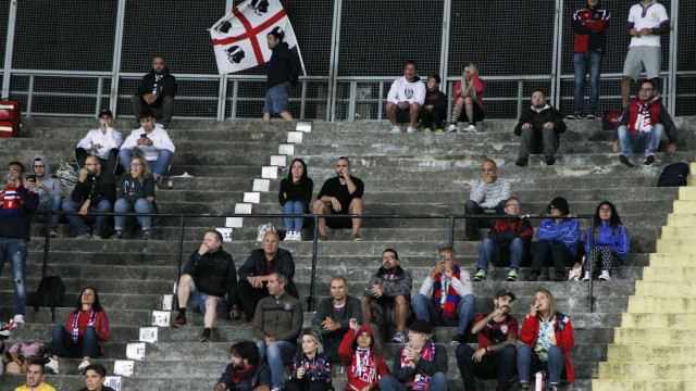 Tifosi del Cagliari in trasferta a bg
Bergamo 02-09-2018 Stadio Azzurri D'Italia Football Calcio 3 giornata di campionato Serie A 2018/2019 Atalanta - Cagliari
Foto Alberto Mariani - Silpress