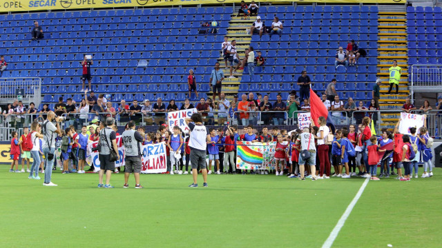 Cagliari 16 09 08 2018 Presso Stadio Sardegna Arena - Campionato serie A tim incontro Cagliari vs Milan
nella foto: i tifosi del cagliari
SILPRESS/ENRICO LOCCI