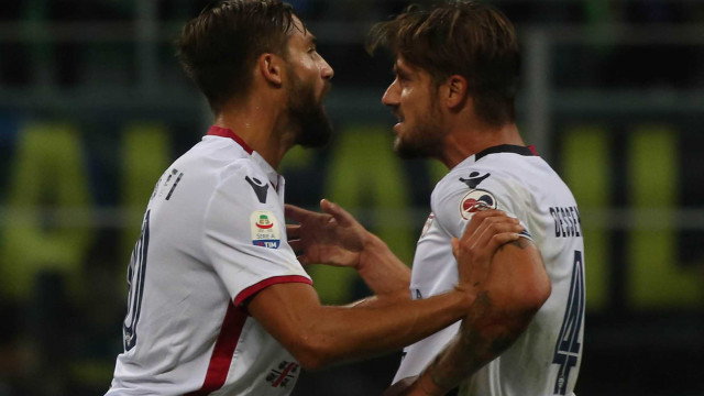 Daniele Dessena Protesta per il goal annullato
Milano 29-09-2018 Stadio Giuseppe Meazza 7 Giornata di Serie A Tim 2018-19 Internazionale/ Cagliari
Foto Alberto Mariani - Silpress