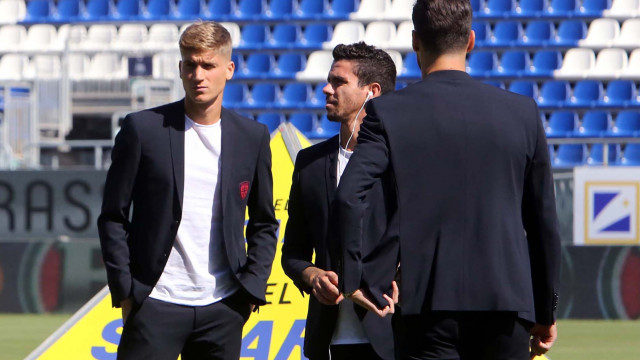 Cagliari 06 10 08 2018 Presso Stadio Sardegna Arena - Campionato serie A tim incontro Cagliari vs Bologna
nella foto: giocatori cagliari
SILPRESS/ENRICO LOCCI