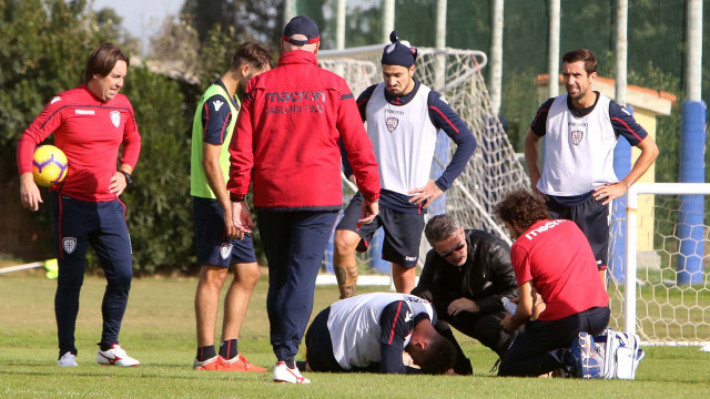 Cagliari 23 11 2018 Presso il centro sportivo di Assemini "Asseminello" evento Media Day
nella foto: allenamento prima squadra
SILPRESS/ENRICO LOCCI