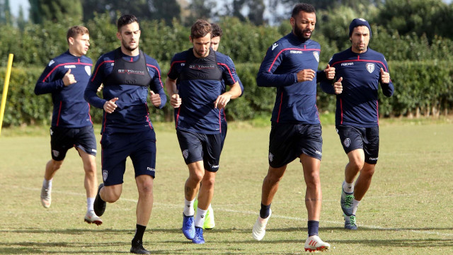 Allenamento Cagliari, Joao Pedro, Srna. Media Day