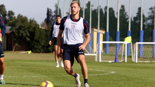 Allenamento Cagliari, Ragnar Klavan. Media Day