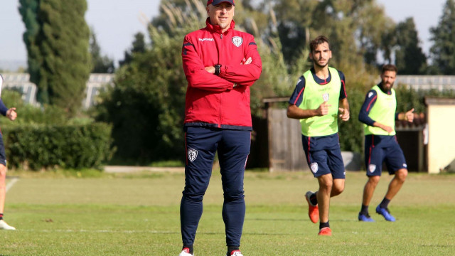 Allenamento Cagliari, Rolando Maran. Media Day