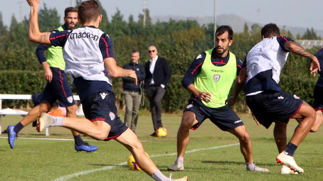 Allenamento Cagliari, Marco Sau. Media Day