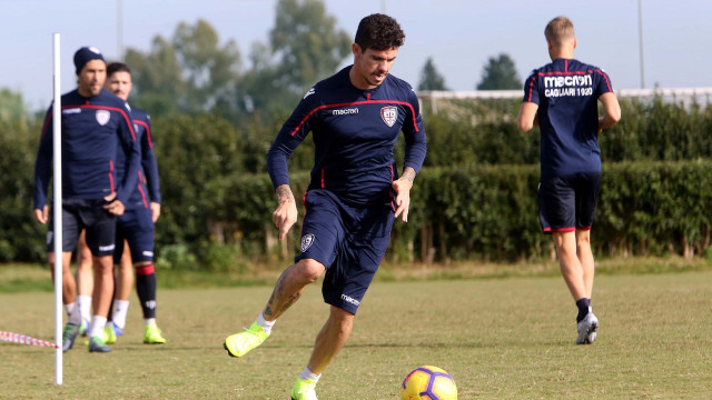 Allenamento Cagliari, Farias. Media Day