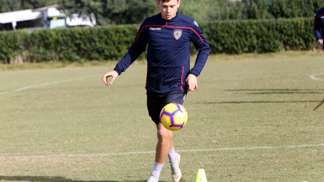 Allenamento Cagliari, Barella. Media Day