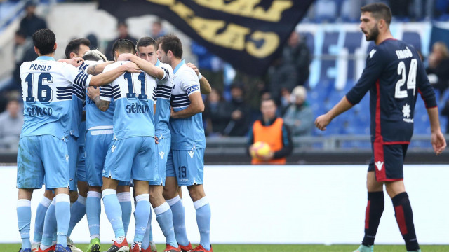 LAZIO-CAGLIARI 22-12-2018 ESULTANZA GOL DELLA LAZIO 1-0. MARCO IORIO/SILPRESS