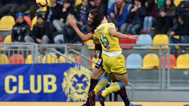 FROSINONE-CAGLIARI 02-12-2018 LEONARDO PAVOLETTI E ARIAUDO. SILPRESS