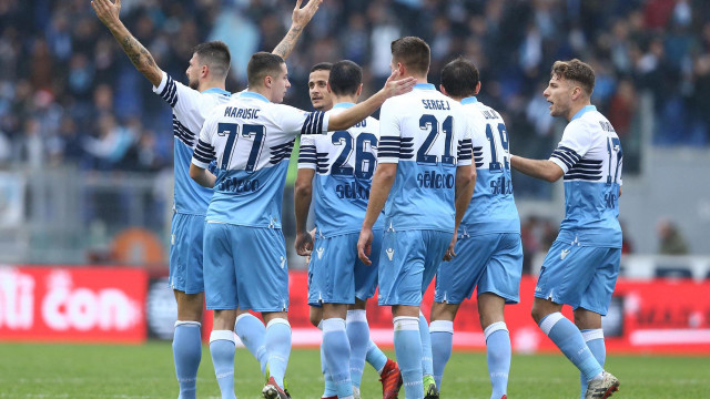 LAZIO-CAGLIARI 22-12-2018 ESULTANZA GOL ACERBI. MARCO IORIO/SILPRESS