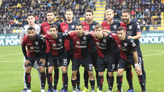 FROSINONE-CAGLIARI 02-12-2018 SQUADRA DEL CAGLIARI. SILPRESS