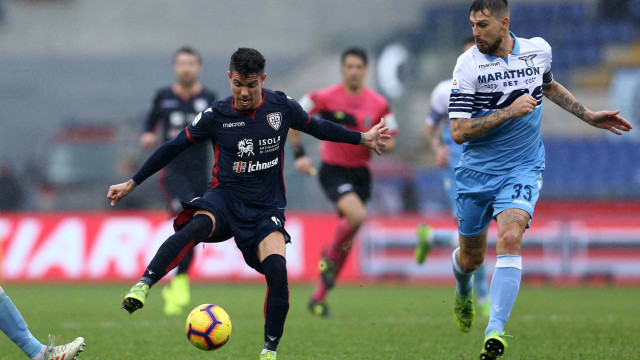 LAZIO-CAGLIARI 22-12-2018 DIEGO FARIAS E ACERBI. MARCO IORIO/SILPRESS
