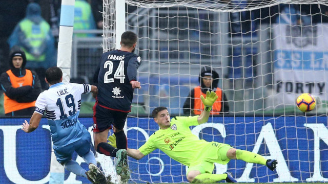 LAZIO-CAGLIARI 22-12-2018 GOL DI LULIC. MARCO IORIO/SILPRESS