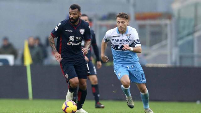 LAZIO-CAGLIARI 22-12-2018 JOAO PEDRO E IMMOBILE. MARCO IORIO/SILPRESS