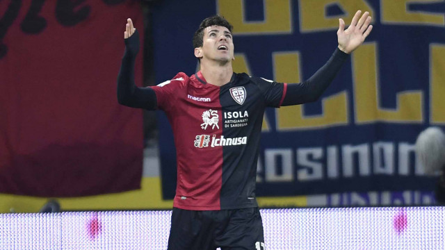 FROSINONE-CAGLIARI 02-12-2018 ESULTANZA DI FARIAS. SILPRESS