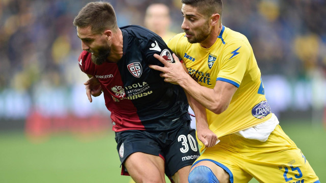 FROSINONE-CAGLIARI 02-12-2018 LEONARDO PAVOLETTI E CAPUANO. SILPRESS