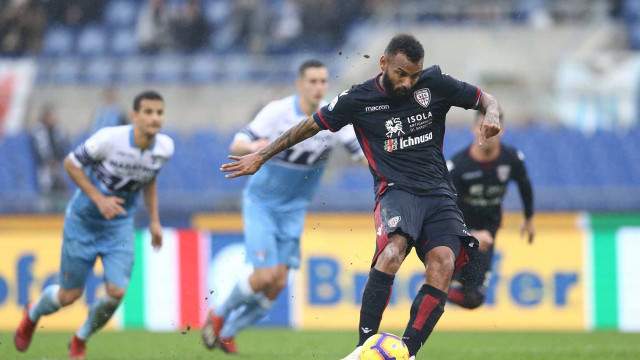 LAZIO-CAGLIARI 22-12-2018 GOL SU RIGORE DI JOAO PEDRO. MARCO IORIO/SILPRESS