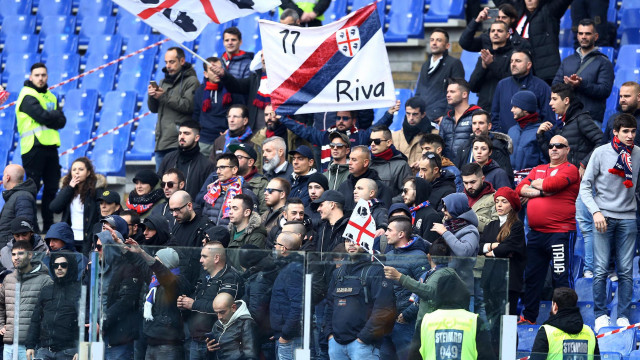 LAZIO-CAGLIARI 22-12-2018 TIFOSI DEL CAGLIARI. MARCO IORIO/SILPRESS