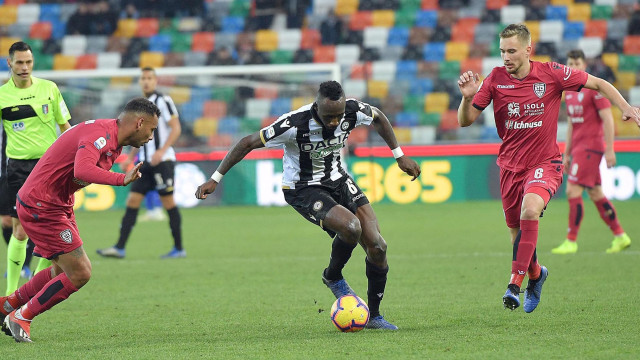 29-12-2018. UDINESE-CAGLIARI. BRADARIC CONTRO FOFANA IN AZIONE.SILPRESS