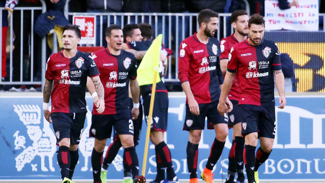 Cagliari 24 12 08 2018 Presso Stadio Sardegna Arena - Campionato serie A tim incontro Cagliari vs Genoa
nella foto: esultanza di diego farias del cagliari
SILPRESS/ENRICO LOCCI