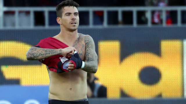 Cagliari 24 12 08 2018 Presso Stadio Sardegna Arena - Campionato serie A tim incontro Cagliari vs Genoa
nella foto: esultanza di diego farias del cagliari
SILPRESS/ENRICO LOCCI