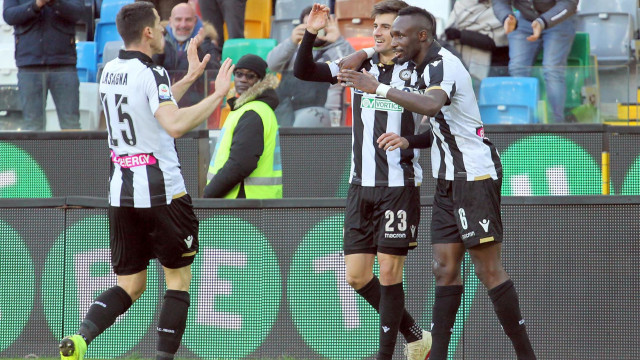 29-12-2018. UDINESE-CAGLIARI.ESULTANZA DI PUSSETTO.SILPRESS