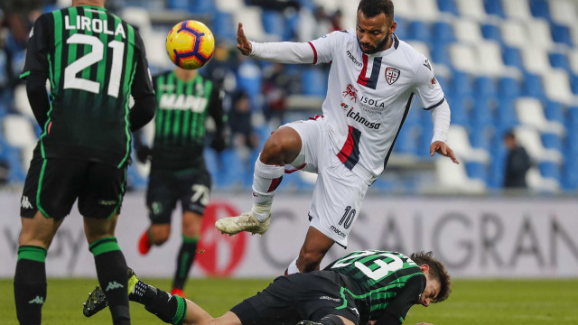 REGGIO EMILIA, ITALIA, 26-01-19 - 21° GIORNATA DI CAMPIONATO SERIE A TIM - MAPEI STADIUN, SASSUOLO VS CAGLIARI,BY CASTALDI, NELLA FOTO: JOAO PEDRO SALTA GIANGIACOMO MAGNANI