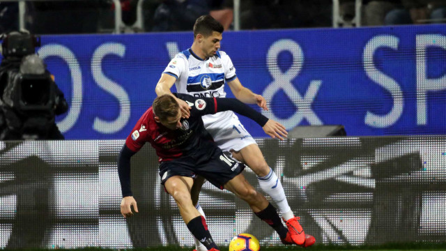 Cagliari 04 02 2019 Presso Stadio Sardegna Arena - Campionato serie A tim incontro Cagliari vs Atalanta
nella foto: Valer Birsa e remo freuler
SILPRESS/ENRICO LOCCI