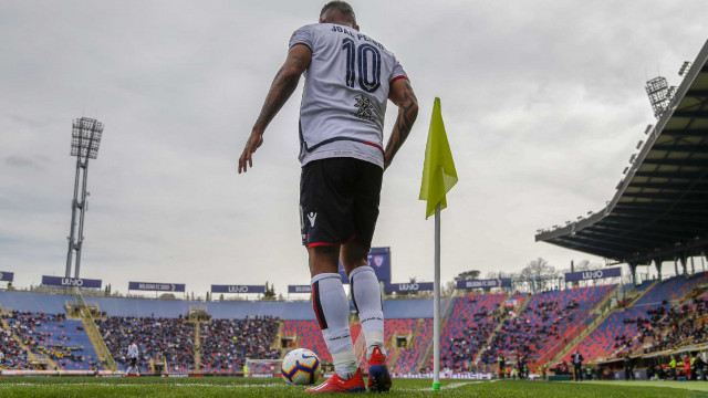 BOLOGNA ITALIA, 10-03-19 - 27° GIORNATA DI CAMPIONATO SERIE A TIM - STADIO RENATO DALL'ARA, BOLOGNA VS CAGLIARI, BY CASTALDI / SILPRESS NELLA FOTO: JOAO PEDRO SI DISPERA