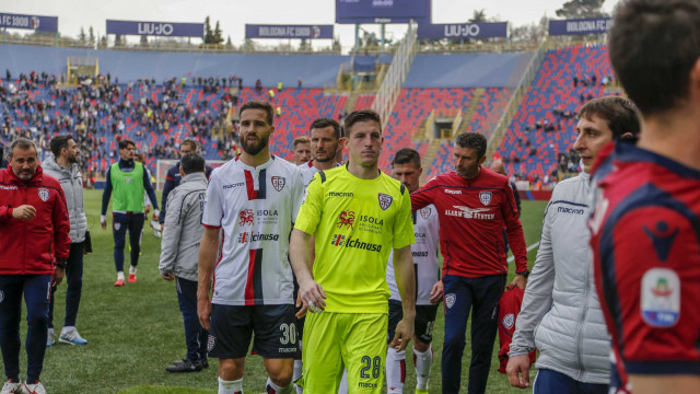 BOLOGNA ITALIA, 10-03-19 - 27° GIORNATA DI CAMPIONATO SERIE A TIM - STADIO RENATO DALL'ARA, BOLOGNA VS CAGLIARI, BY CASTALDI / SILPRESS NELLA FOTO: ALESSIO CRAGNO LEONARDO PAVOLETTI E COMPAGNI ESCONO A FINE PARTITA
