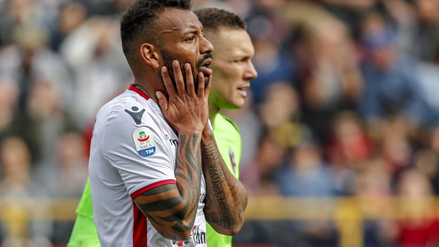 BOLOGNA ITALIA, 10-03-19 - 27° GIORNATA DI CAMPIONATO SERIE A TIM - STADIO RENATO DALL'ARA, BOLOGNA VS CAGLIARI, BY CASTALDI / SILPRESS NELLA FOTO: JOAO PEDRO SI DISPERA