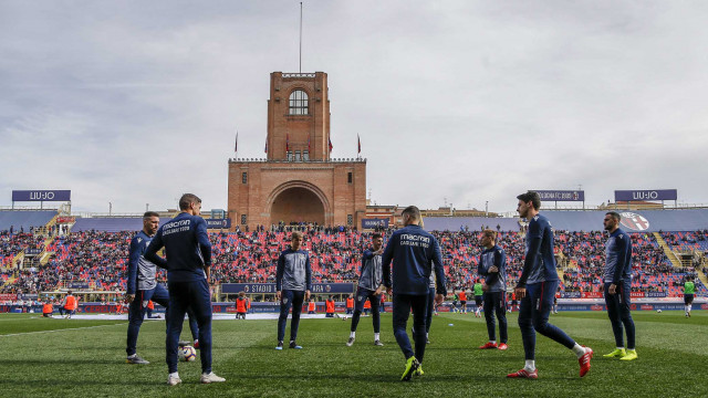 BOLOGNA ITALIA, 10-03-19 - 27° GIORNATA DI CAMPIONATO SERIE A TIM - STADIO RENATO DALL'ARA, BOLOGNA VS CAGLIARI, BY CASTALDI / SILPRESS NELLA FOTO: RISCALDAMNTO CAGLIARI