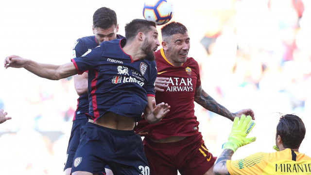 ROMA-CAGLIARI 27-04-2019 LEONARDO PAVOLETTI. MATTEO CIAMBELLI/SILPRESS
