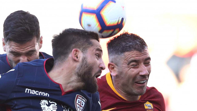 ROMA-CAGLIARI 27-04-2019 LEONARDO PAVOLETTI. MATTEO CIAMBELLI/SILPRESS