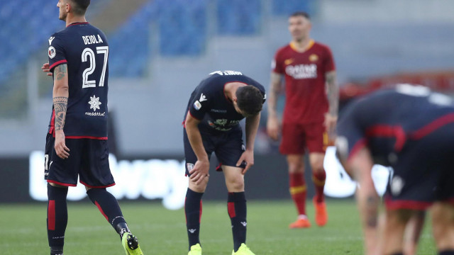 ROMA-CAGLIARI 27-04-2019 DELUSIONE A FINE PARTITA. MATTEO CIAMBELLI/SILPRESS
