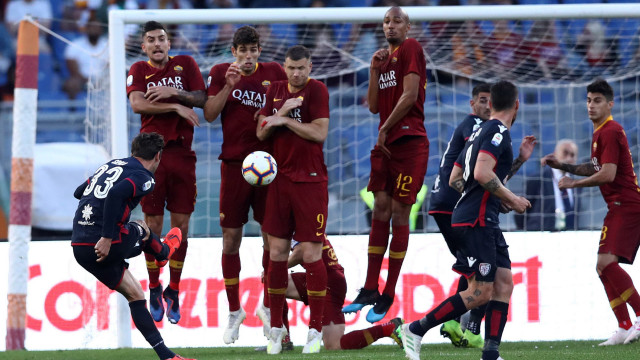 ROMA-CAGLIARI 27-04-2019 PUNIZIONE DI DARIJO SRNA. MATTEO CIAMBELLI/SILPRESS