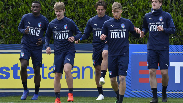 COVERCIANO 29-04-2019. STAGE DELLA NAZIONALE. FILIPPO ROMAGNA E LUCA PELLEGRINI. GALASSI SILVANO/SILPRESS