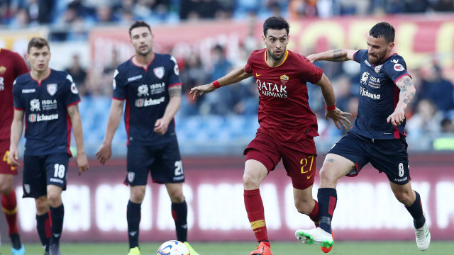 ROMA-CAGLIARI 27-04-2019 PASTORE E LUCA CIGARINI. MATTEO CIAMBELLI/SILPRESS