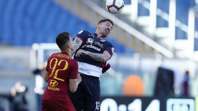 ROMA-CAGLIARI 27-04-2019 EL SHAARAWY E FABRIZIO CACCIATORE. MATTEO CIAMBELLI/SILPRESS