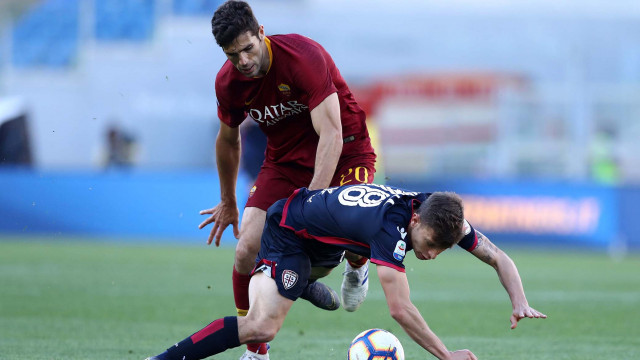 ROMA-CAGLIARI 27-04-2019 FAZIO E NICOLO' BARELLA. MATTEO CIAMBELLI/SILPRESS