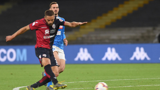 NAPOLI-CAGLIARI 05-05-2019 GOL DI LEONARDO PAVOLETTI. SILPRESS