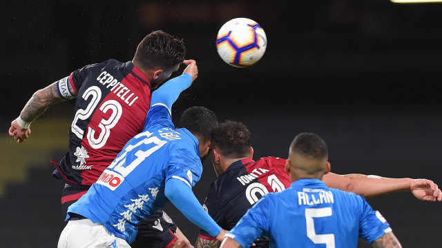 NAPOLI-CAGLIARI 05-05-2019 LUCA CEPPITELLI E ARTUR IONITA. SILPRESS
