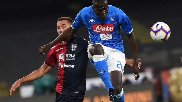 NAPOLI-CAGLIARI 05-05-2019 LEONARDO PAVOLETTI E KOULIBALY. SILPRESS